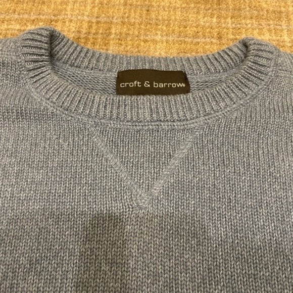 Croft & Barrow Cozy Cloud Cotton Sweater ☁️✨ | XL Blue Haze Bliss - Picture 3 of 6